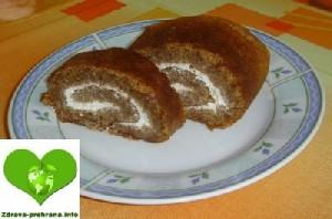 Orehova rolada brez moke